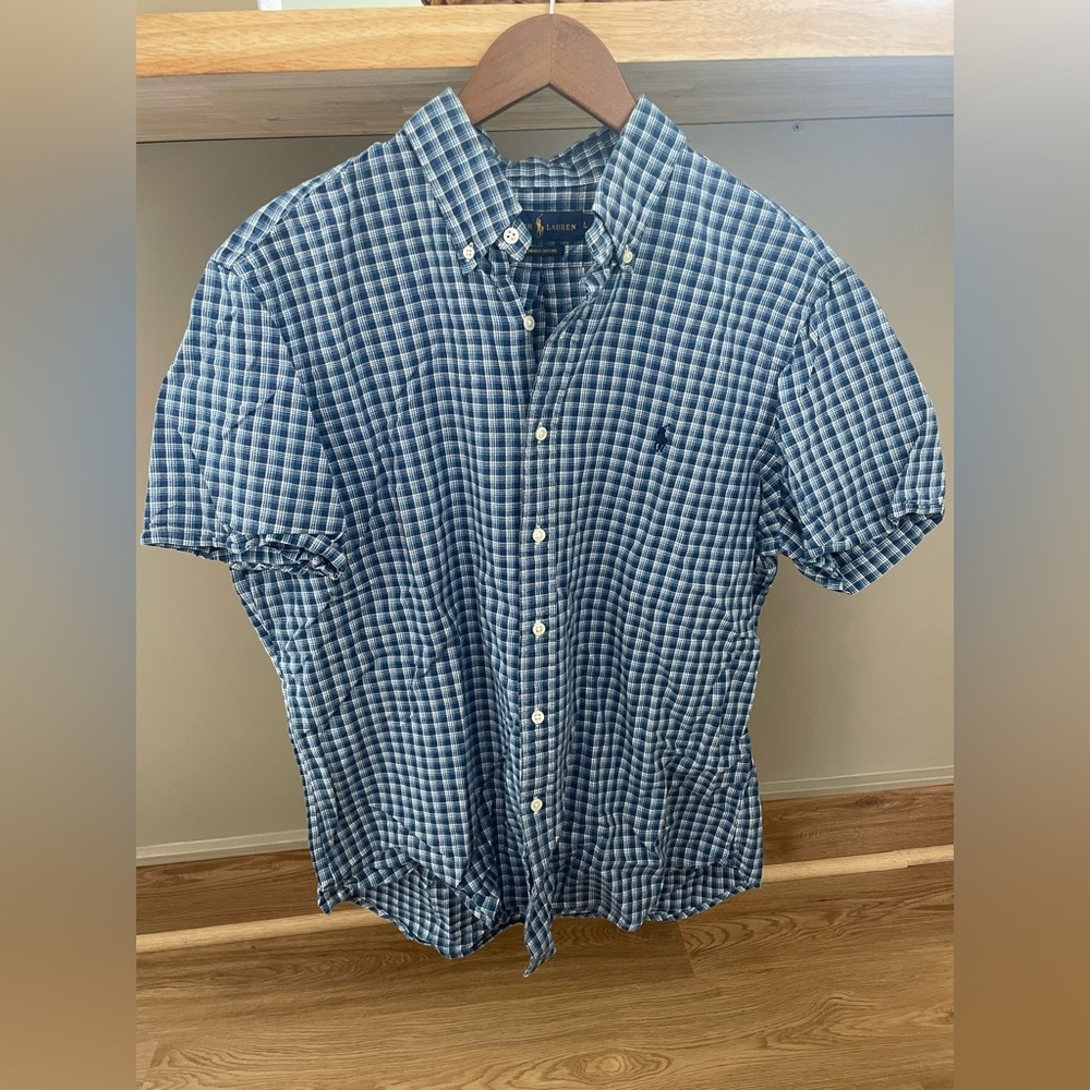 Ralph Lauren button up short sleeve flannel